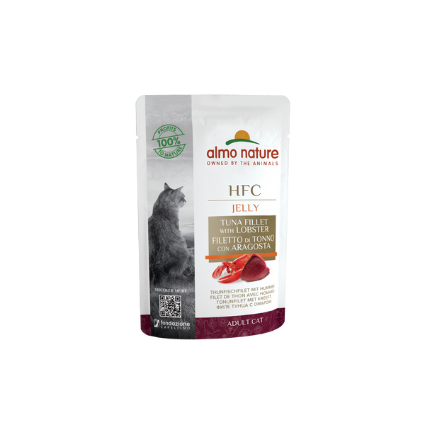 Almo Nature HFC Cuisine Cats - zakje - tonijn- en kreeftenfilet (24x55 gr)