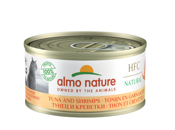 Almo Nature HFC Natural Cats - can - tonijn met garnalen