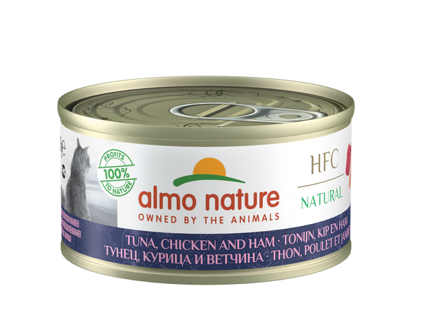 Almo Nature HFC Cuisine Katten - blik - tonijn, kip en ham