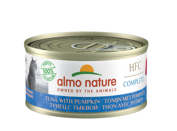 Almo Nature HFC Complete Cats - blik - tonijn met pompoen (24x70 gr)