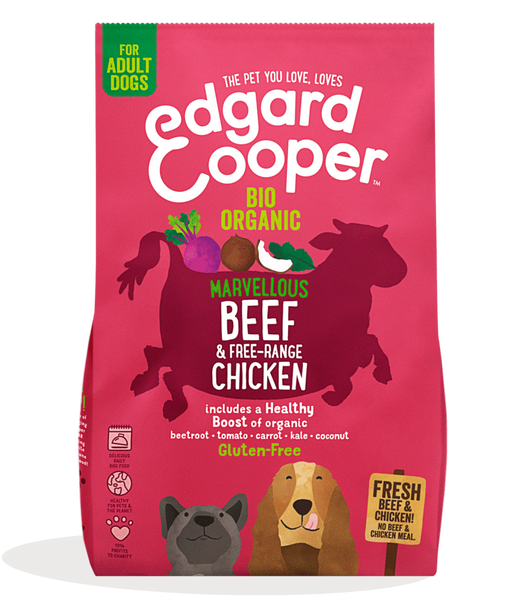 Edgard & Cooper voor volwassen honden - ORGANISCH rundvlees