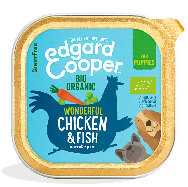 Edgard & Cooper puppybakje - ORGANISCHE kip (100 gr)