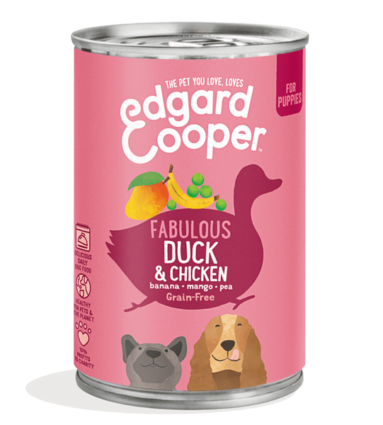 Edgard & Cooper puppybox - eend (400 gr)