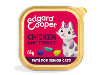 Edgard & Cooper Senior Kattenvoer - Kip & Kalkoen (85g)
