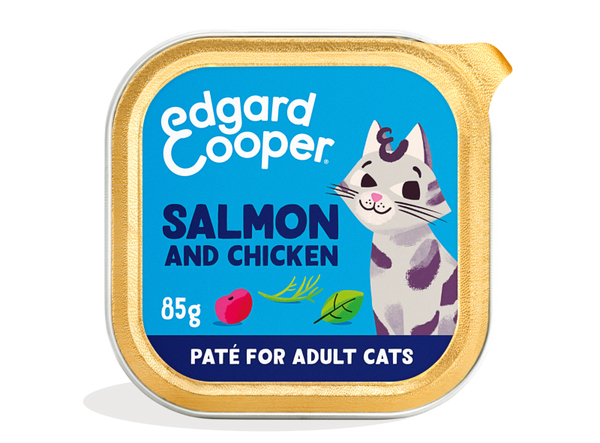 Edgard & Cooper Adult Kattenvoer - MSC Zalm & Kip (85g)