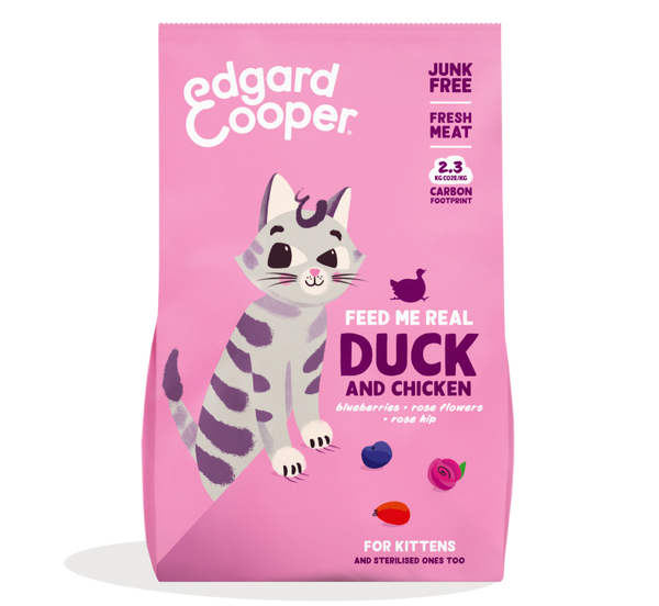 Edgard & Cooper voor kittens - eend en kip