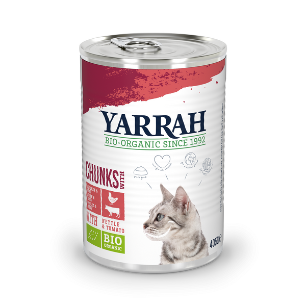 Biologische Yarrah Bites voor Katten - Rundvlees en Kip (405gr)