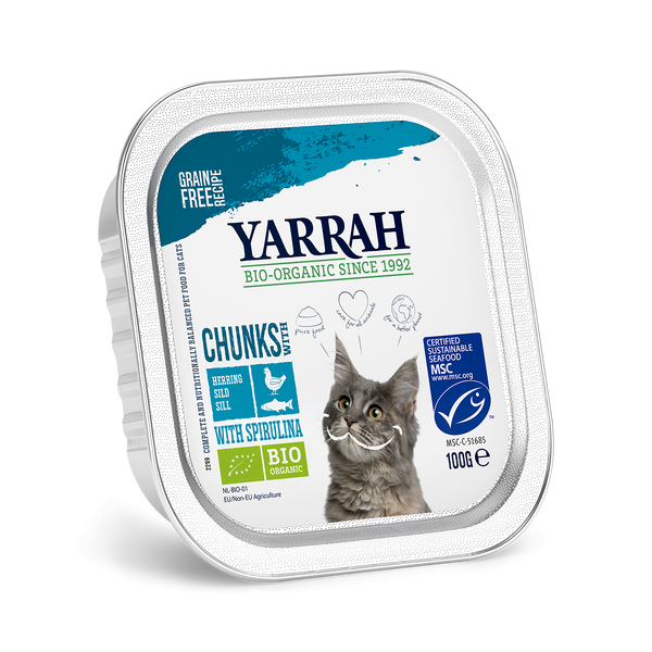 Yarrah biologisch kattenvoer - vis (100gr)