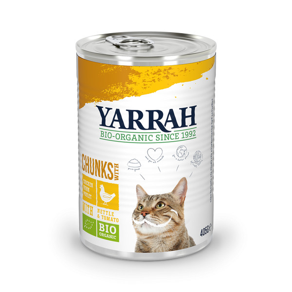 Biologische Yarrah Bites voor Katten - Kip (405gr)