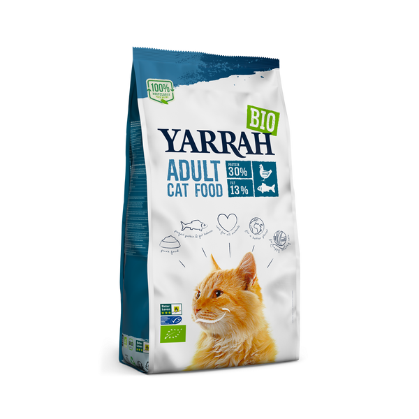 Yarrah biologisch kattenvoer voor volwassen katten - vis