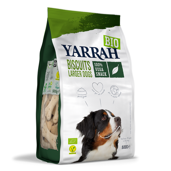 Yarrah veganistische koekjes voor grote honden (500gr)