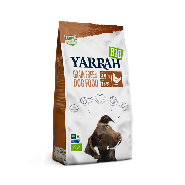 Yarrah biologisch graanvrij hondenvoer voor honden